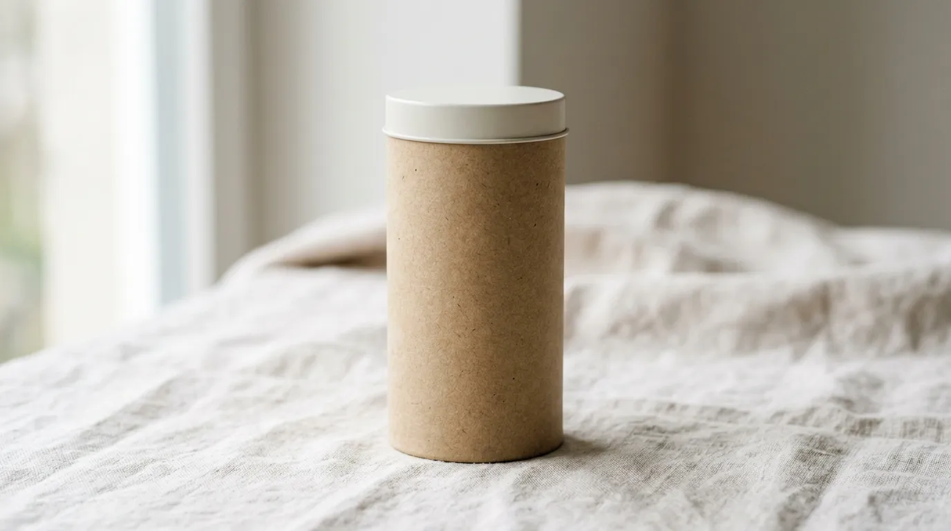 Daily grade matcha tin, lighter green with clean typography